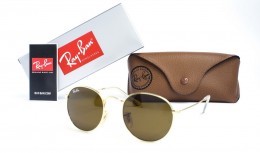 Ray Ban Round Metal 3447-brown-g